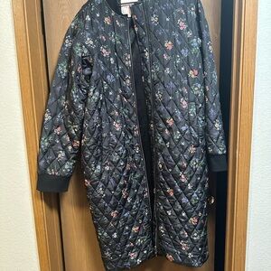 Ivy City Co Floral Harlowe Quilted Long Jacket